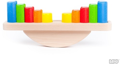 Bajo houten balansspel weegschaal met blokken - educatief speelgoed-2