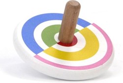 Bajo houten tol speelgoed - kleurrijke spinning top voor kinderen