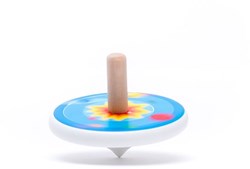 Bajo houten tol speelgoed - kleurrijke spinning top voor kinderen