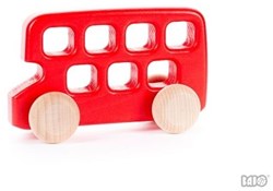 Bajo houten dubbeldekker bus rood speelgoedvoertuig 41530