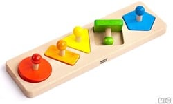 Bajo houten vormenpuzzel Vormen - 5 stukjes