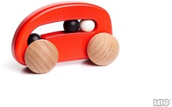 Bajo houten speelgoedauto - duurzaam en kleurrijk speelgoedvoertuig