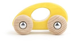 Bajo houten speelgoedauto limousine geel duurzaam eco