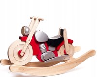 Bajo houten speelgoed motor rood educatief duurzaam