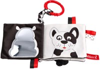 Mom's Care babyboek sensorisch speelgoed zwart-wit dieren OEKO-TEX-2