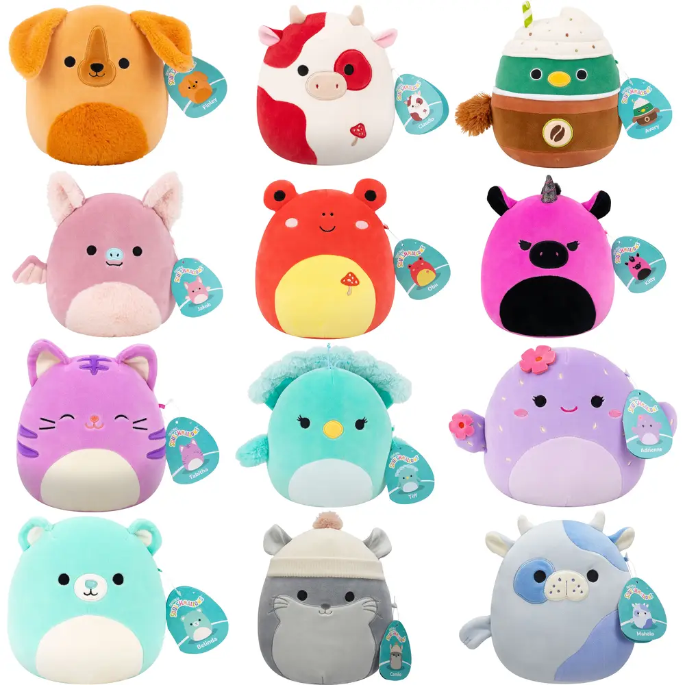 Squishmallows pluche knuffel 19 cm - zachte speelgoed knuffel