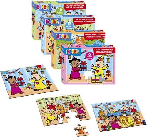 Studio 100 Bumba legpuzzel verjaardagsfeestje karton 9 stukjes-2