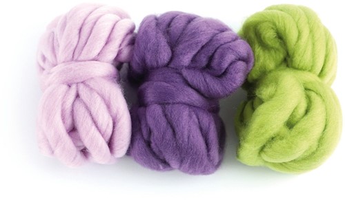 Graine Creative GC Mega Weef Garen 3x5 m Paars Groen Mix