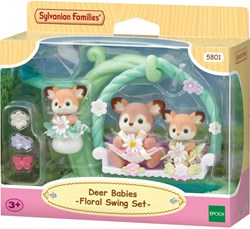 Sylvanian Families baby hertjes speelset bloemen schommel 3 figuren
