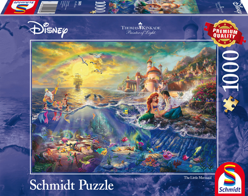 Schmidt Disney Kleine Zeemeermin, Ariël, 1000 stukjes - Puzzel - 12+