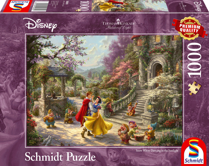 zeven media Op de kop van Schmidt puzzel Disney, Dansen met de prins - 1000
