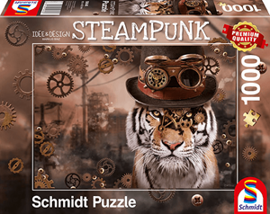 Schmidt Steampunk Tijger, 1000 stukjes - Puzzel - 12+