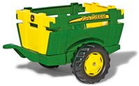 Rolly Toys aanhanger John Deere groen-geel voor traptractor speelgoed