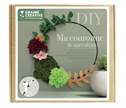 Graine Creative GC Viltpakket Vetplanten Krans