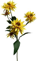 Roberts Collection kunstbloem rudbeckia spray geel 73cm decoratie