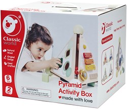 Classic World houten activiteitenbox piramide - educatief speelgoed
