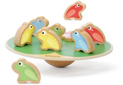 Classic World houten balansspel waterlelie met kikkers - educatief speelgoed
