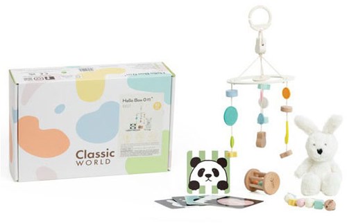 Classic World baby speelgoed box met sensorisch speelgoed 0-6 maanden-3