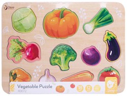 Classic World houten puzzel groenten educatief speelgoed