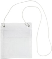 Creativ Company katoenen hangportemonnee wit - klein tasje met rits-3
