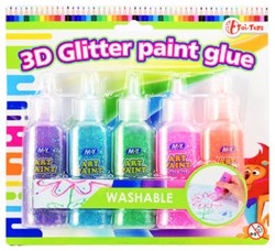 5 glitterlijm op kaart 47285A