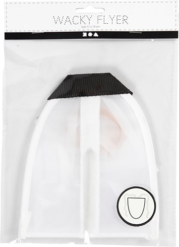 Creativ Company vlieger speelgoed wit - nylon vlieger voor kinderen