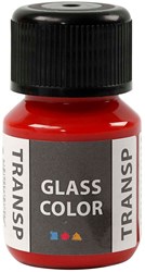 Creativ Company glasverf rood - transparante porseleinverf 30ml
