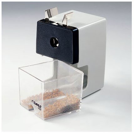 Creativ Company puntenslijper grijs - bureau tafelmodel met opvangbak-2