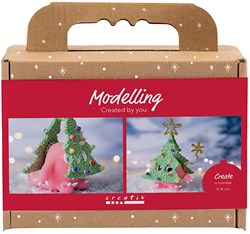 Creativ Company boetseerset kerstboommonster - knutselset voor kinderen