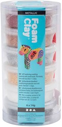 Creativ Company boetseerklei metallic set - Foam Clay 6 kleuren 14gr