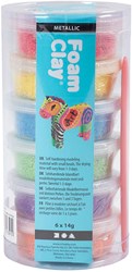 Foam Clay Metallic Kleuren - 6x14gr.