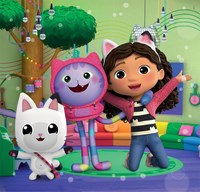 Clementoni Gabby's Dollhouse puzzel set - 3 x 48 stukjes cartoon-3