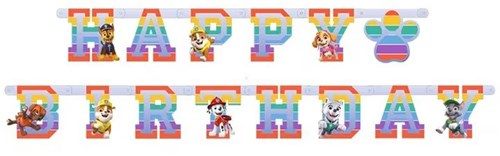 Haza PAW Patrol verjaardagsslinger - kleurrijke feestdecoratie 180cm-2