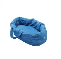 Hollie poppendraagmand jeans draagmand poppen reiswieg jeansblauw