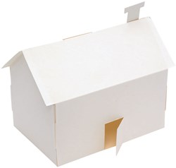 Colorations 3D papieren knutsel huisjes set - 20 stuks creatief speelgoed