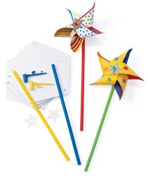 Colorations windmolen knutselset - DIY windmolen maken, 24 stuks