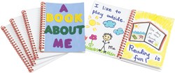 Colorations notitieboek blanco creatief dagboek set van 24 wit