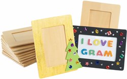 Colorations - Houten fotolijst knutselset voor kinderen, set van 12 stuks