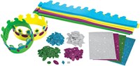 Colorations knutselpakket kroontjes maken - creatieve set voor kinderen 16 stuks