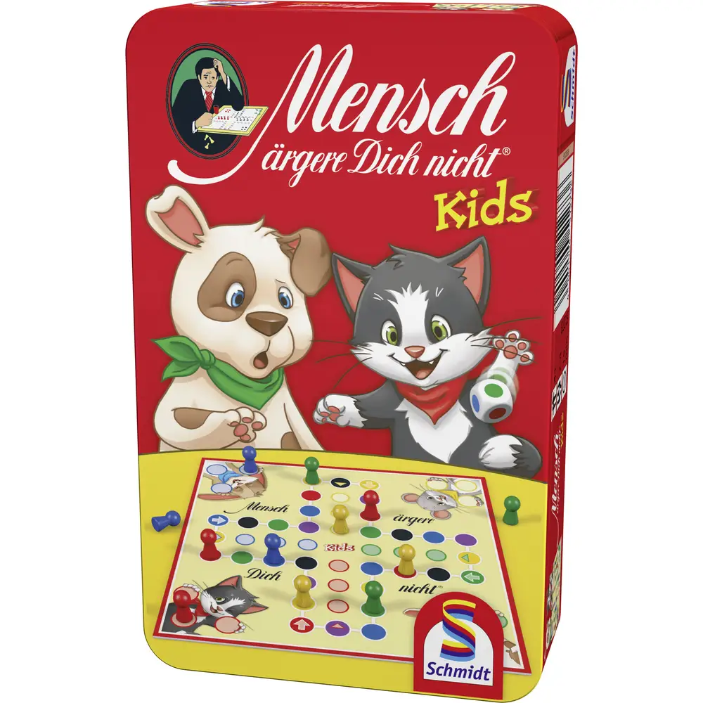 Schmidt bordspel Mensch ärgere dich nicht Kids kleurrijk familiespel