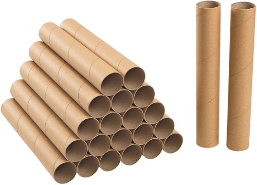 Colorations knutselrollen gerecycled karton 24 stuks extra lang