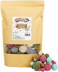 Colorations - Knutsel Pom Poms natuurlijke tinten en kleuren 300 stuks