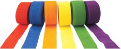 Colorations - Crepepapier slingers set kleurrijk feestdecoratie 6 rollen