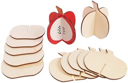 Colorations 3D houten knutselset pompoen - bouw je eigen herfstfruit