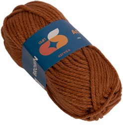 Colorations acrylgaren bruin 4 mm 50gr knutseltextiel