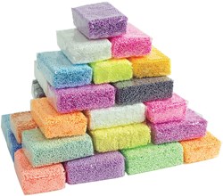Colorations modelleer foam kralenklei set van 36 multicolor knutselplezier