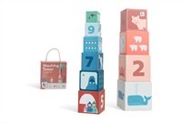 Stapeltoren stapelspeelgoed educatief karton peuter - kleurrijk spel-2