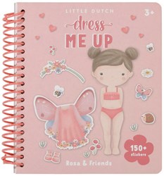 Little Dutch stickerboek aankleedboek Dress Me Up Rosa & Friends speelgoed