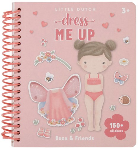 Little Dutch stickerboek aankleedboek Dress Me Up Rosa & Friends speelgoed