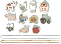 Little Dutch houten rijgkralen Little Farm - educatief speelgoed boerderij